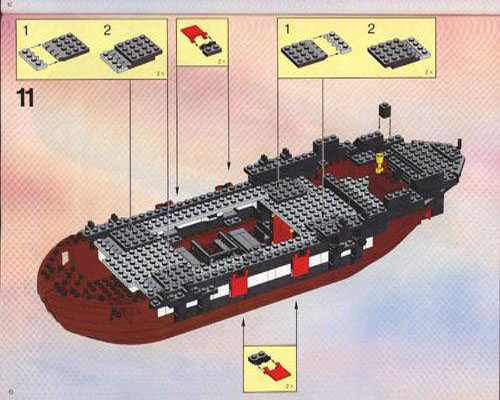 An instruction sheet for 6285 Black Seas Barracuda!