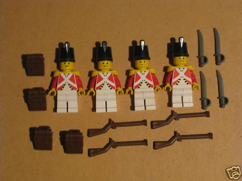 Go to eBay to buy this nice set of Redcoat Soldiers!