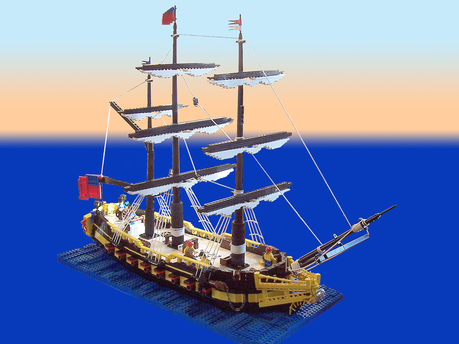 A small 18 gun frigate