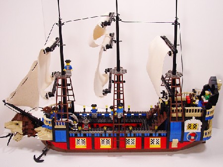 Prince Egbert's Pleasure Yacht, a Lego ship built by Hinckley