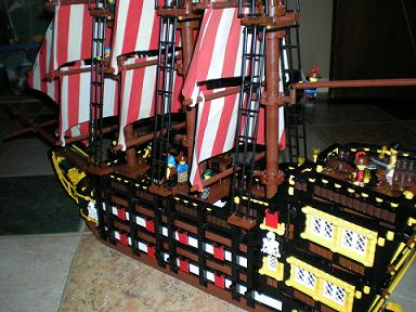 harvest moon pirate ship sails masts cannons plank sailors 