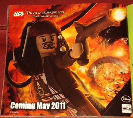 POTC featured in 2011 LEGO catalogue A first gaze at Pirates of the Caribbean in 2011 LEGO catalogue