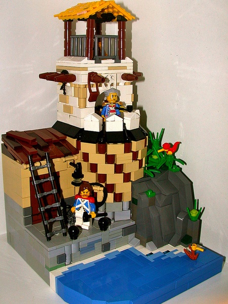 Somewhere in the Caribbean... there's a LEGO pirate fort built by pif500