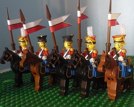 Dutch Red Lancers, customised LEGO minifigs built by michaelozzie