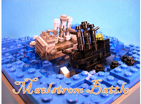 A Mini LEGO ship battle by George G
