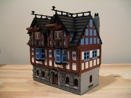 buildings houses shops fort imperial bluecoats redcoats pirates windows lattice work chimney