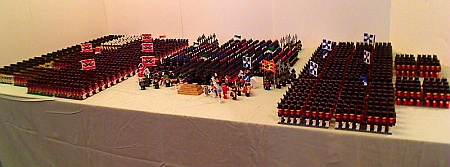 Three Armies, Commodore Hornbricker's collection of LEGO soldiers