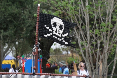 The Pirate Miniland display at LEGOLAND Florida