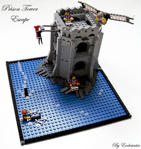 Prison Tower Escape - a Pirate LEGO MOC by Ecclesiastes