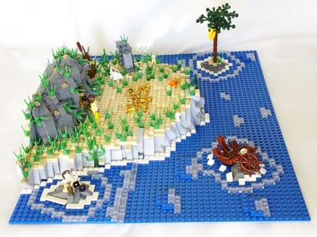 LEGO Pirate Castaway Island MOC Flare