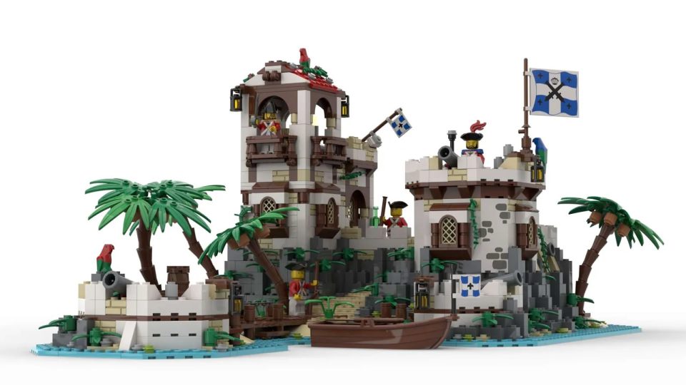 Render of "Imperial Island Fort" by BrickHammer - Front