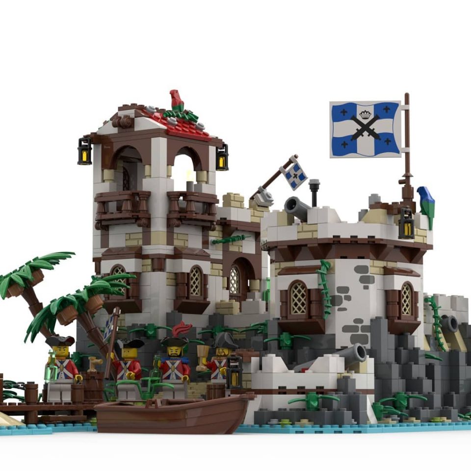 Render of "Imperial Island Fort" - Celebrations out front