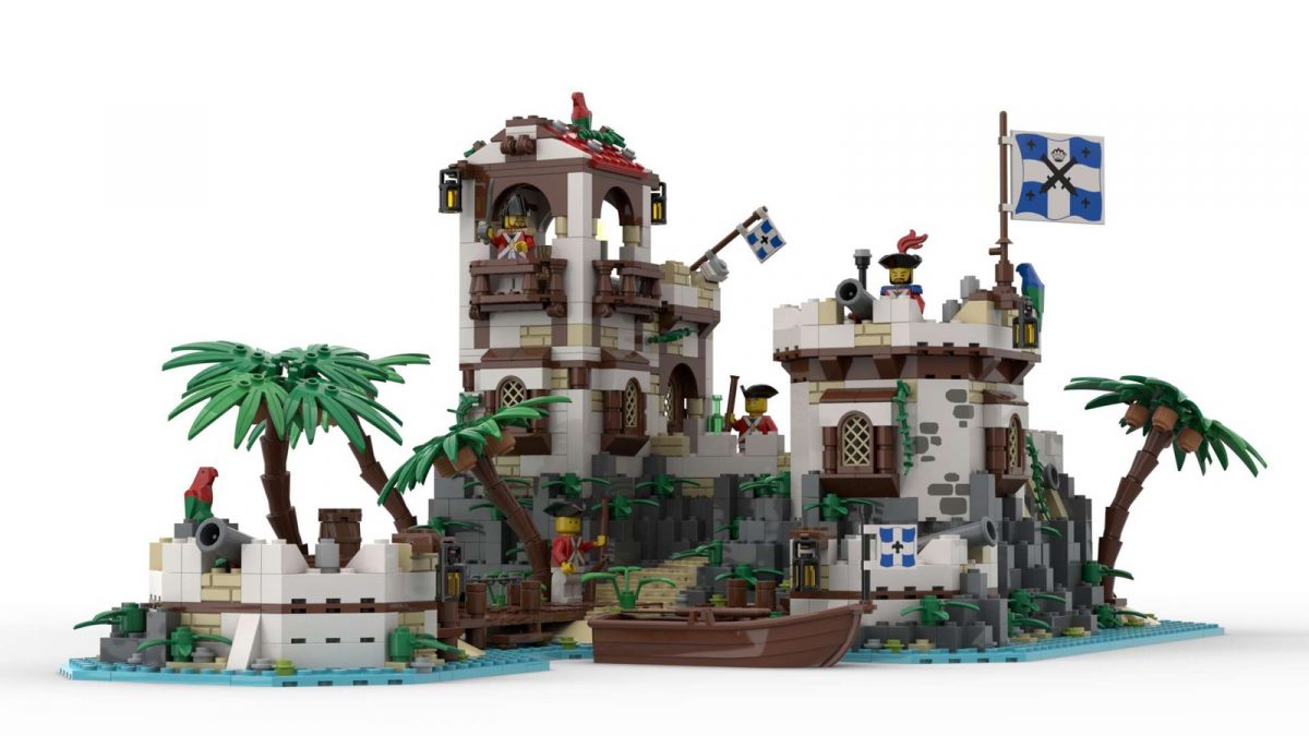 Featured Image for "Imperial Island Fort" by BrickHammer reaches 10K supporters on LEGO Ideas!
