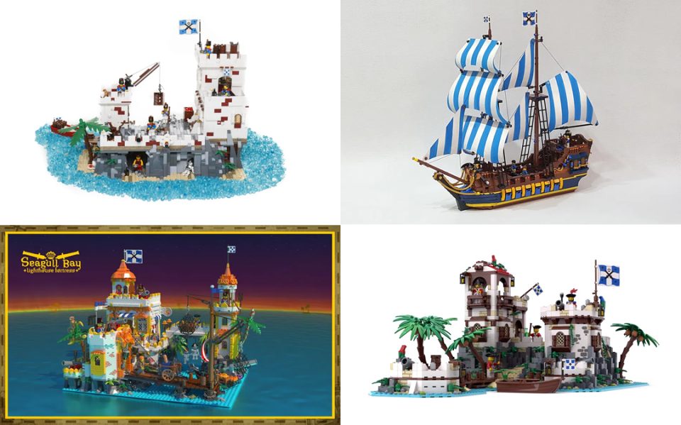 Photos of LEGO Ideas 10K Club Pirate Themed Design Submissions