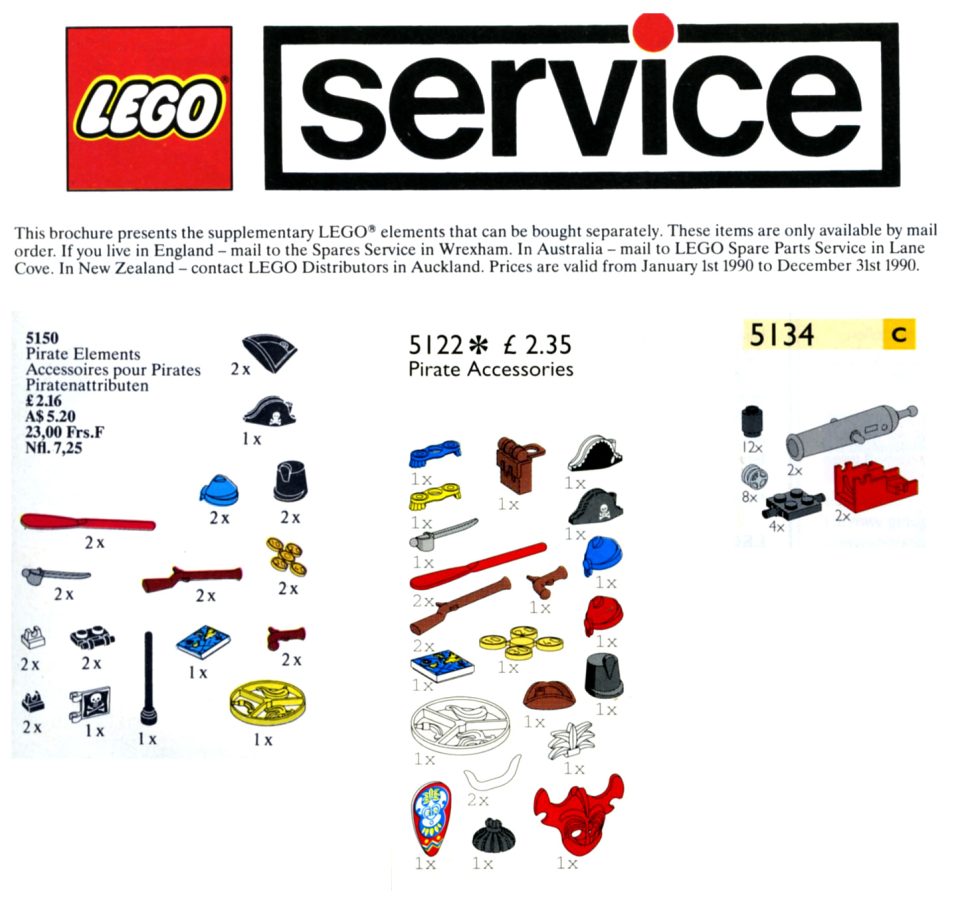 LEGO Service Packs - Pirates