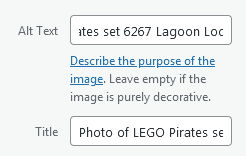 Screenshot - WordPress - Post- Add Media - Alt Text