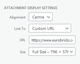 WordPress - Post - Attachment Display Settings