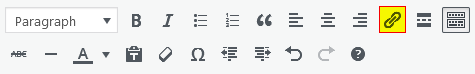 WordPress - Post - Content - Toolbar - Hypertext