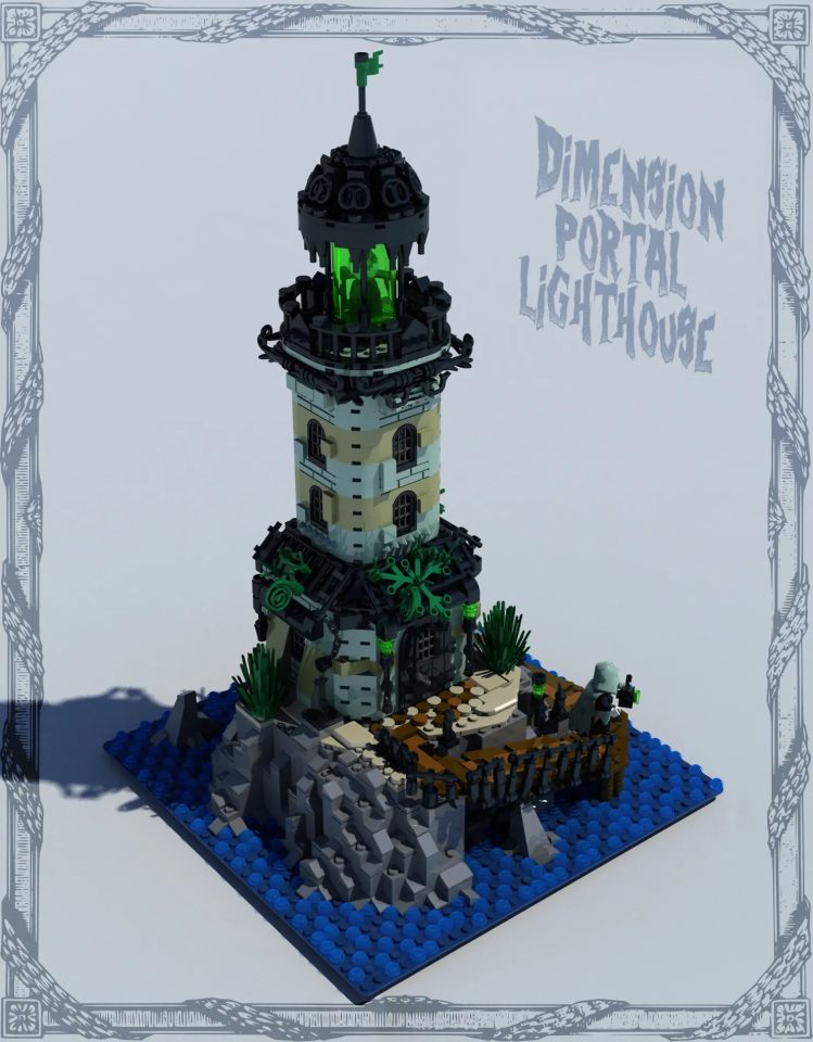 Isometric view of the lighthouse