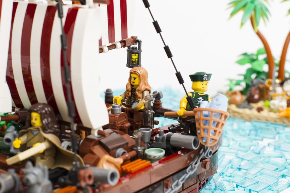 Close-up of Privateer Ctaraman's stern