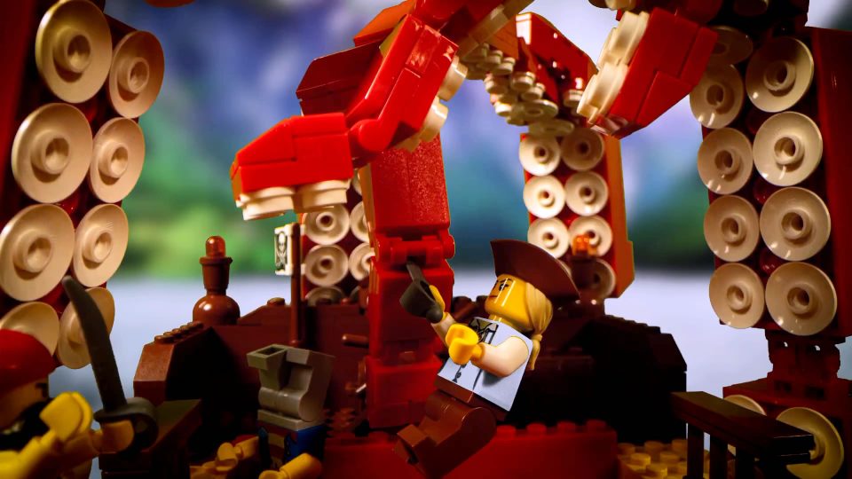 LEGO Kraken attacks a pirate ship