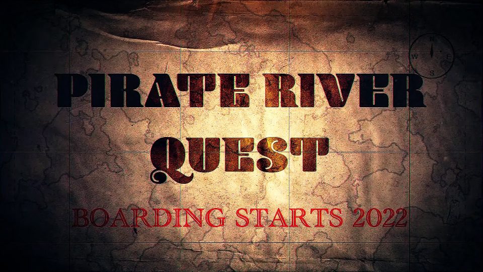 Main Title for "Pirate River Quest" attraction