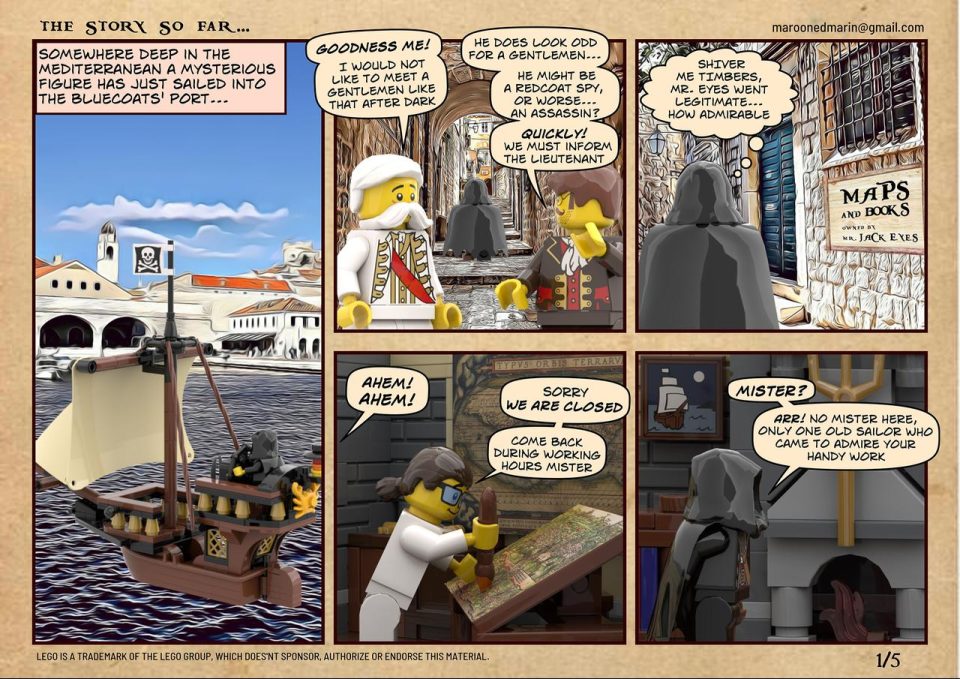 Page 1 of LEGO Pirates Comic