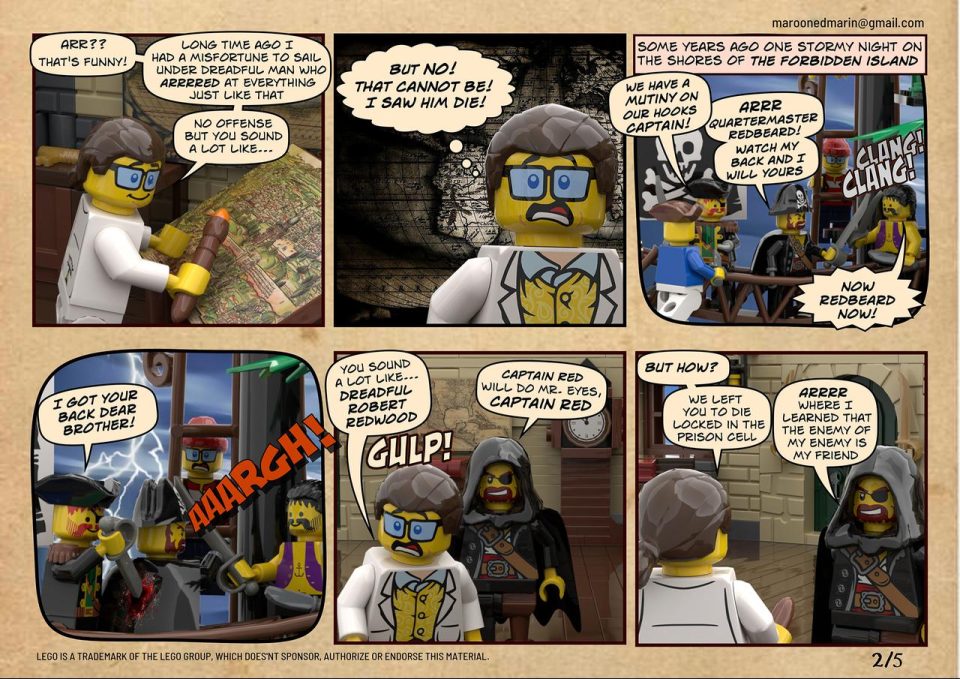 Page 2 of LEGO Pirates Comic