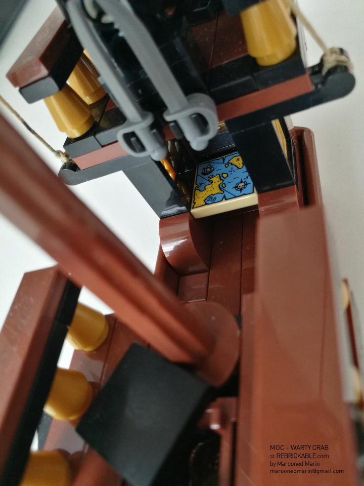 Deck of small LEGO pirate ship