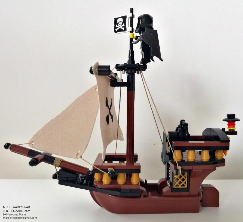 Starboard side of small LEGO Pirate Ship