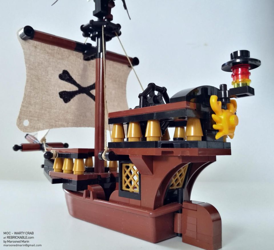 Stern of small LEGO Pirate Ship