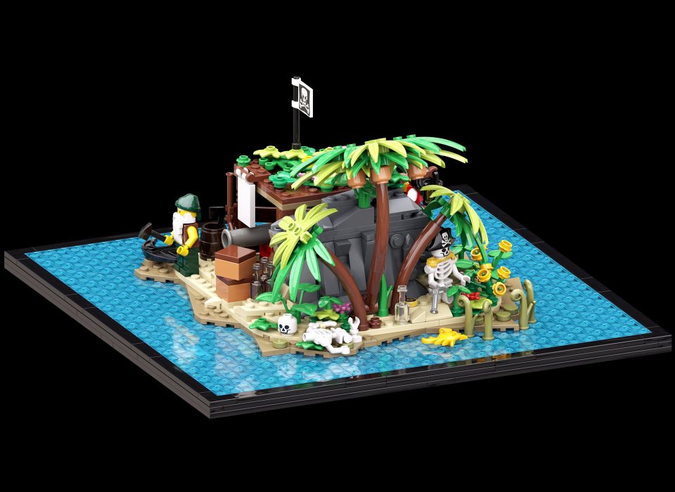 Left corner of 6260 Shipwreck Island Remake