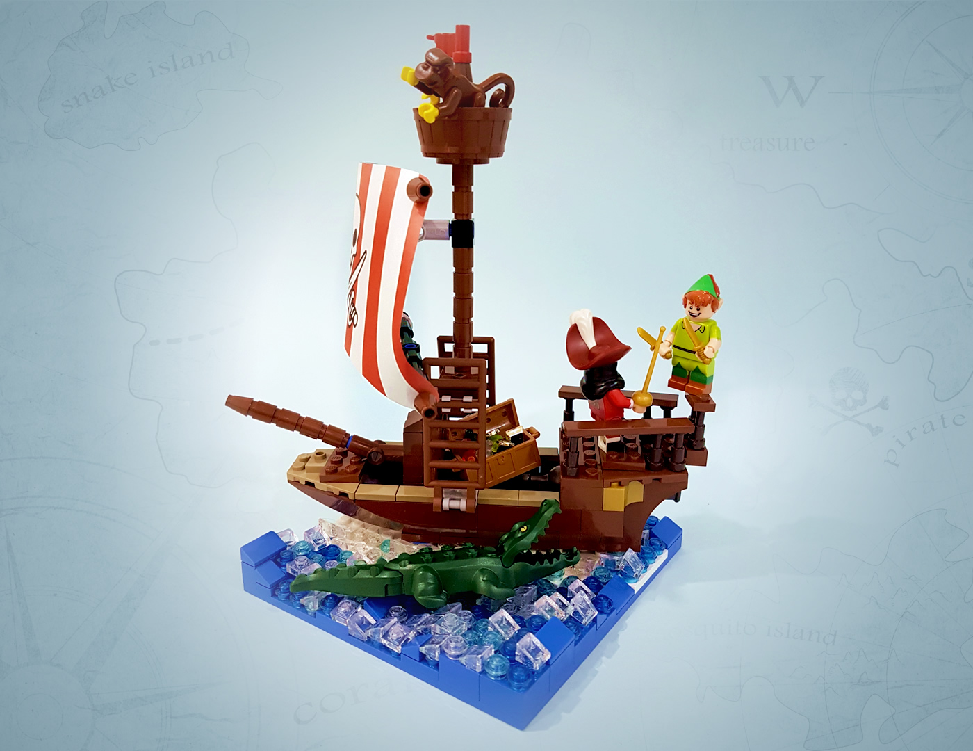 Peter Pan and Captain Hook” by Angela Chung – MOCs – The Ultimate LEGO®  Pirate Resource