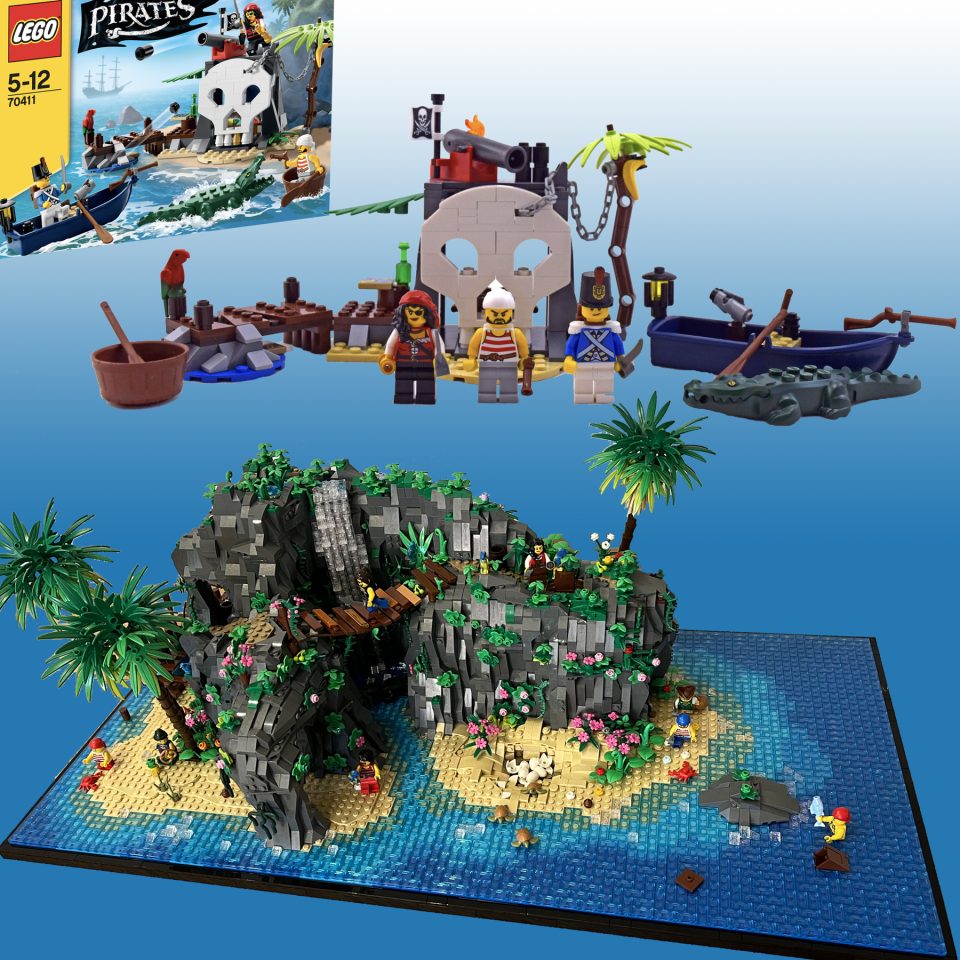 Treasure Island MOC vs original set