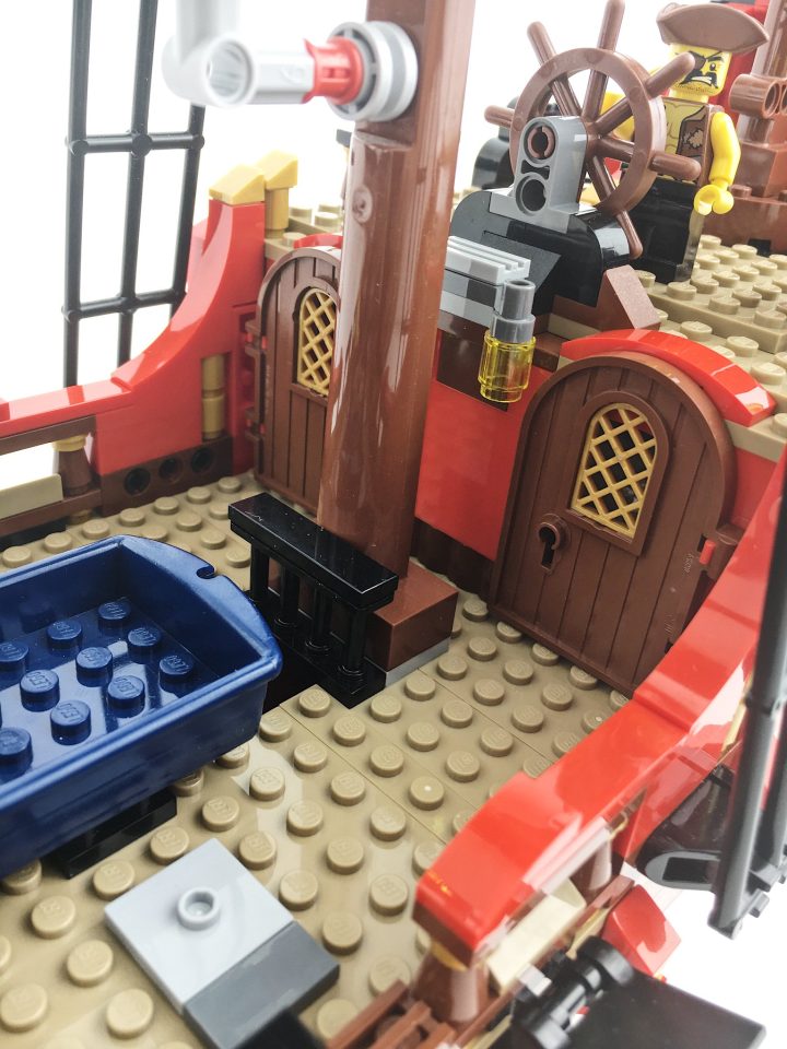 Captain's cabin entrance on the "Skull Brother"
