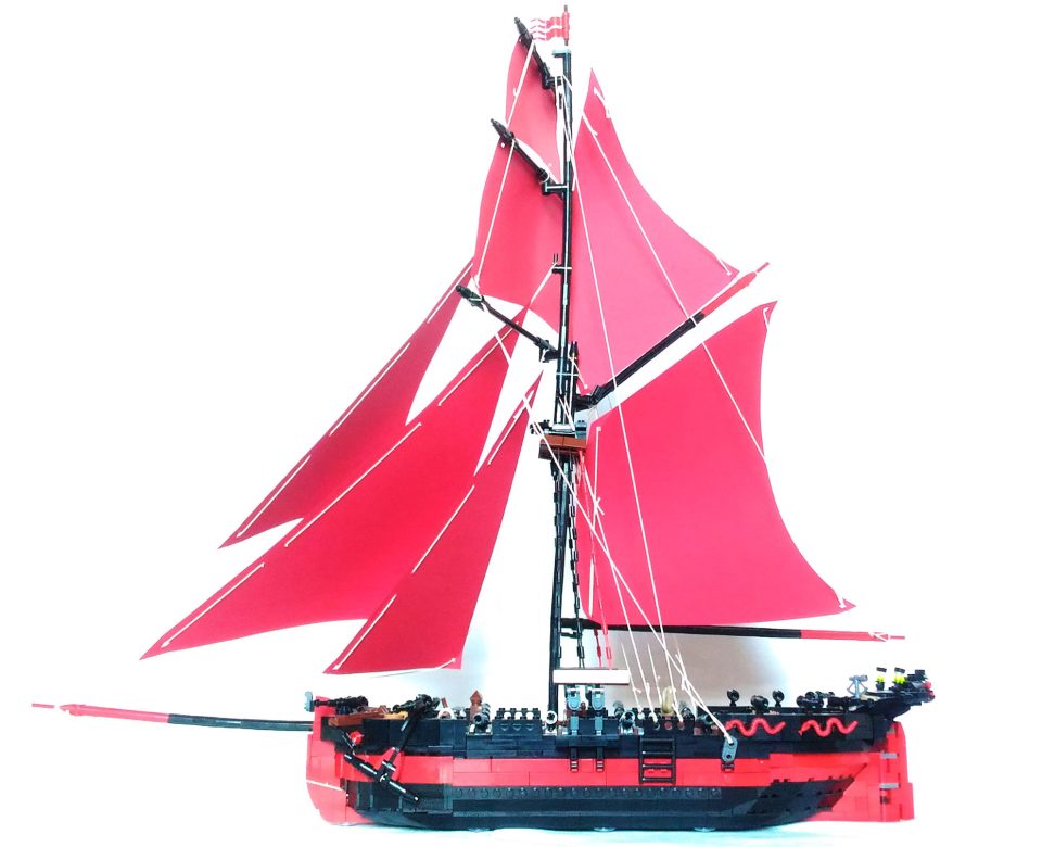 Broadside view at the cutter
