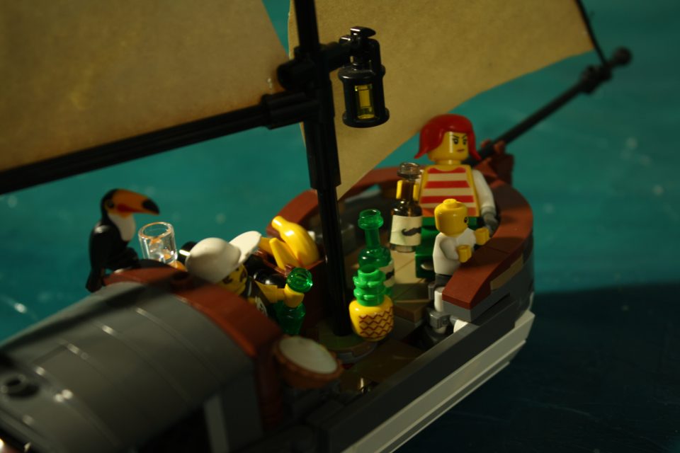 Happy pirate family 