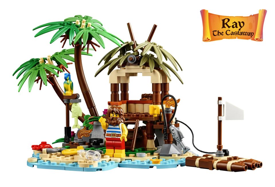 Front of built set - LEGO Ideas: 40566 Ray the Castaway