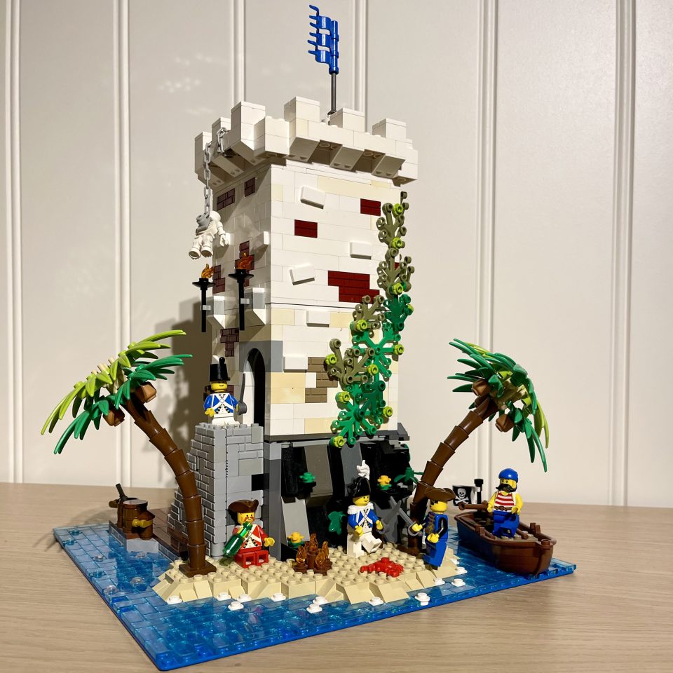 Build of Lostmans Island from physical LEGO bricks