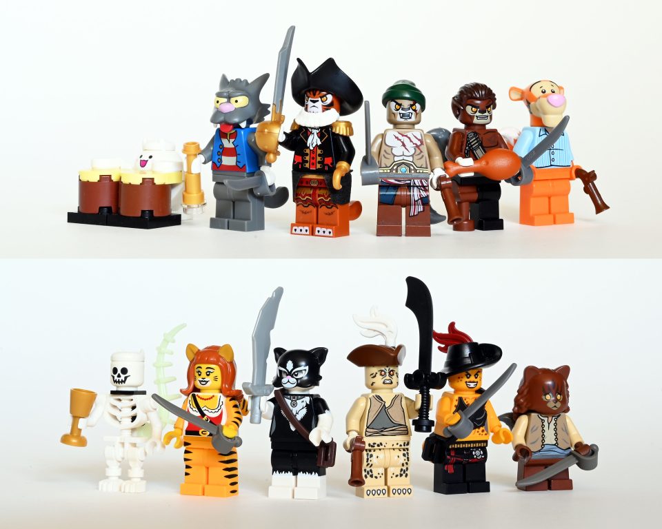 The feral crew minifigs