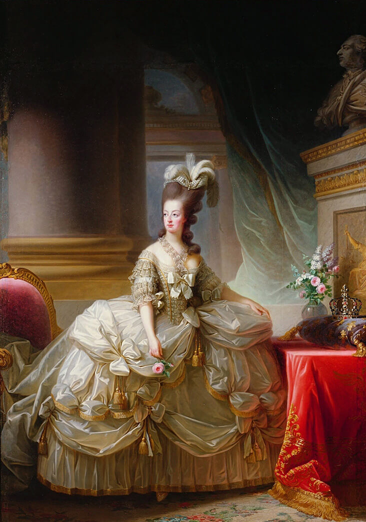 Portrait of Marie Antoinette by Elizabeth Vigee Le Brun, 1778