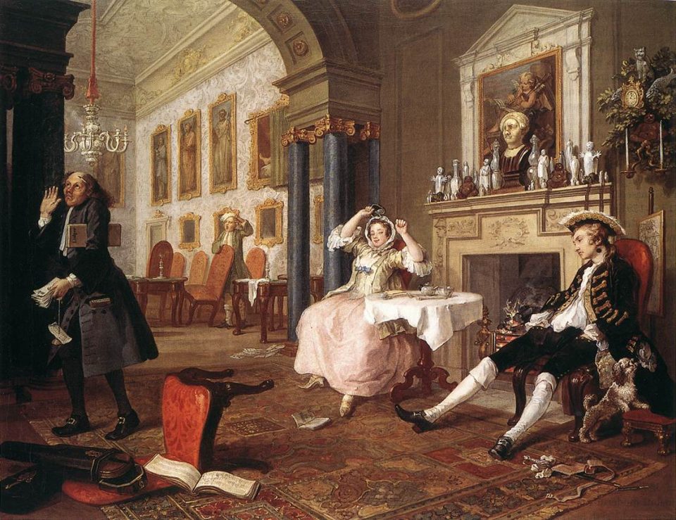 "The Tête à Tête" by Hogarth