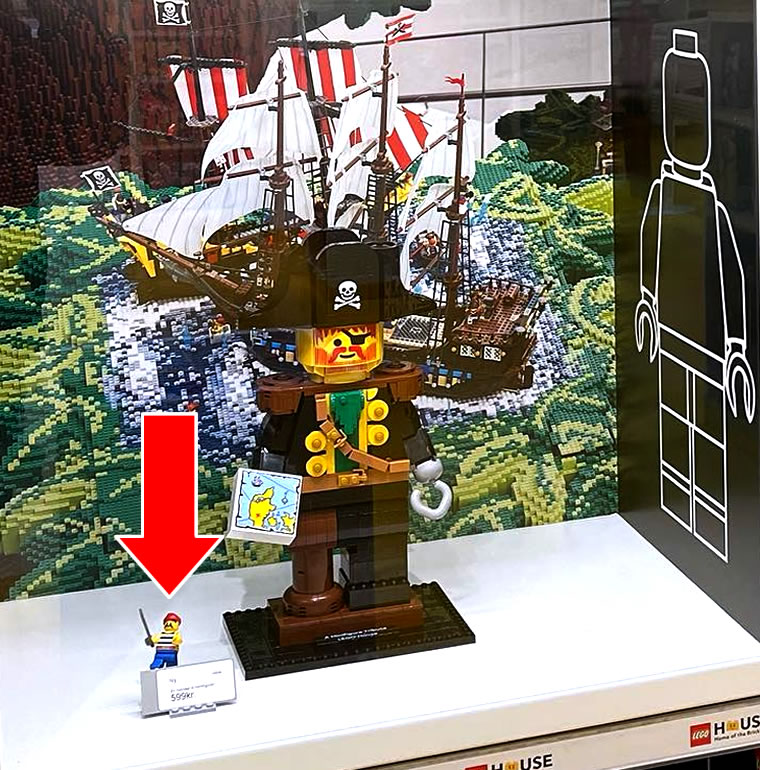 Close-up of Classic LEGO Pirate minifig
