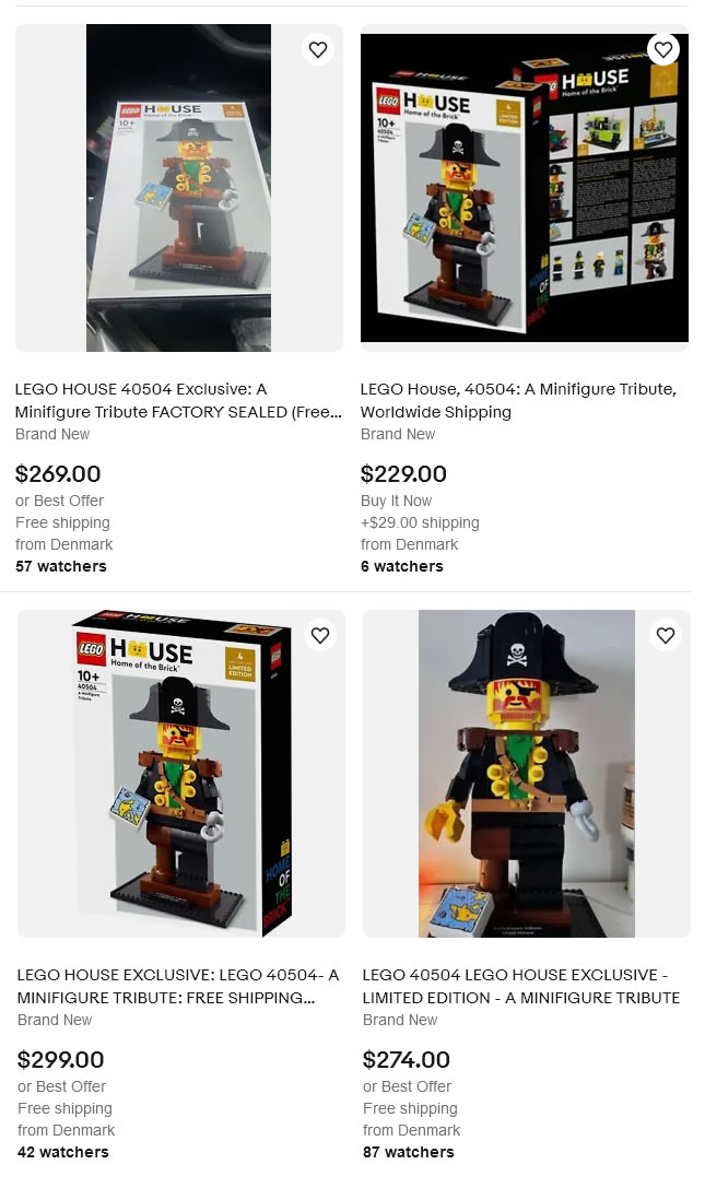 LEGO House Exclusive: 40504 A Minifigure Tribute on eBay