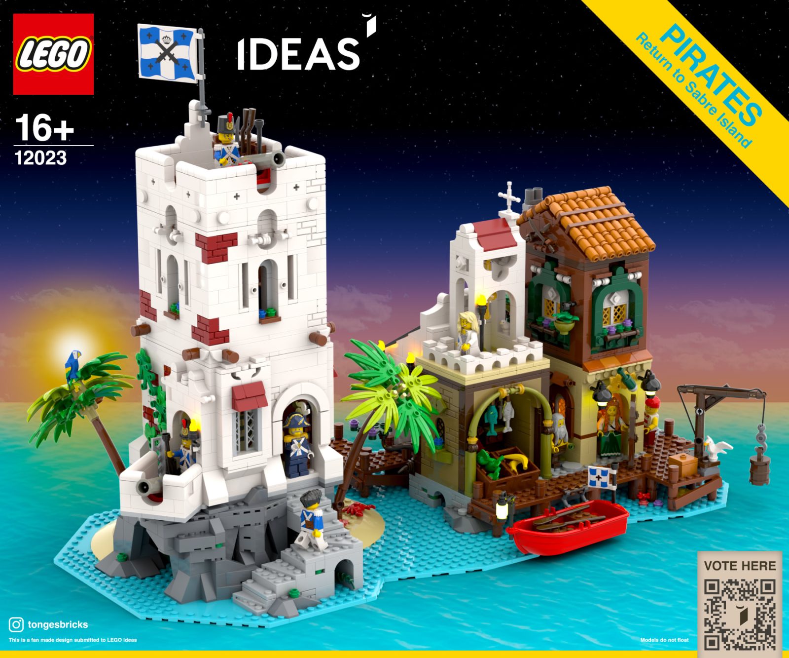 Box Art for "Return to Sabre Island" LEGO Ideas