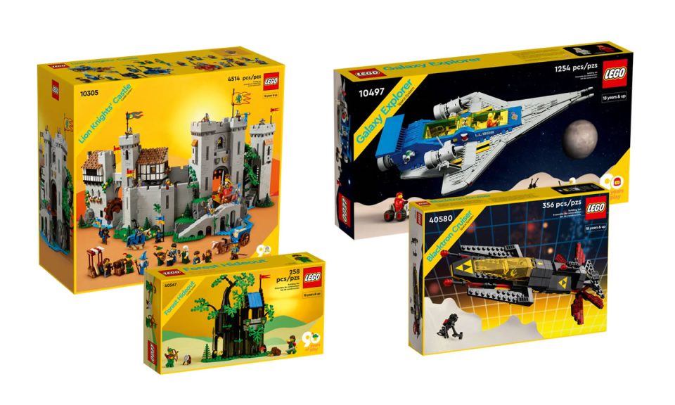 LEGO 90th Anniversary Space and Castle sets