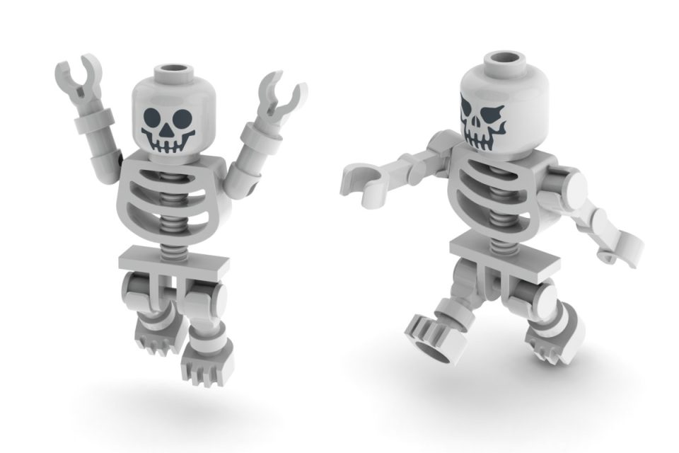 CAD Renders of previous LEGO Skeletons