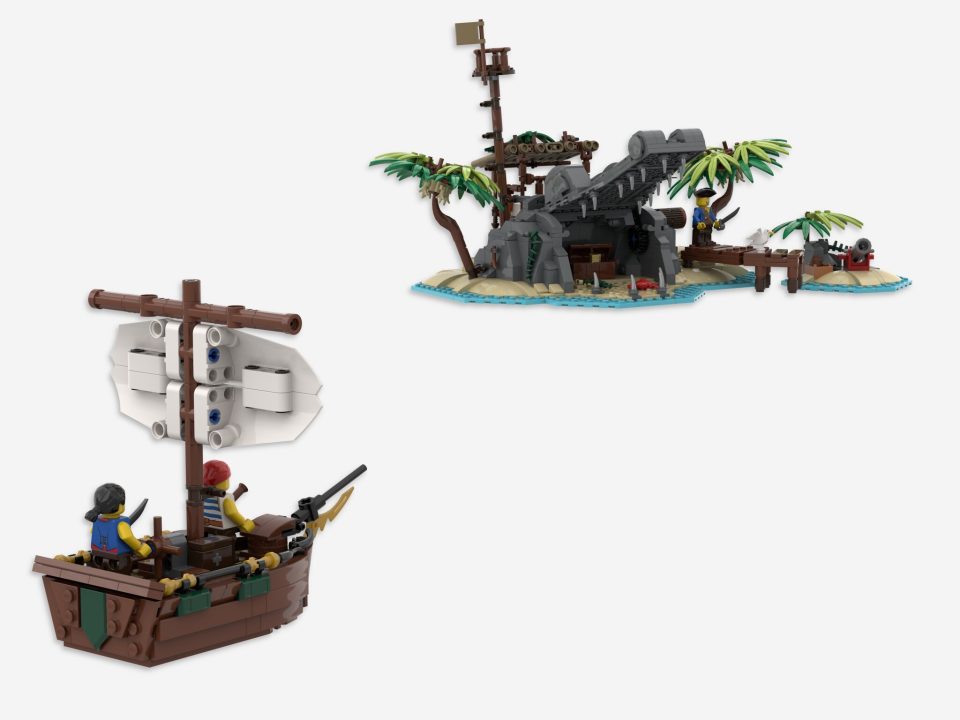 Click here to enlarge image Pirates sailing to Croco Island