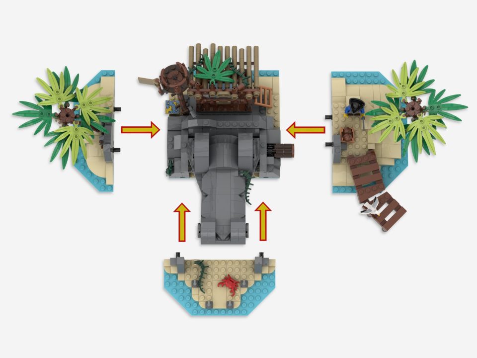 Croco Island layout from above
