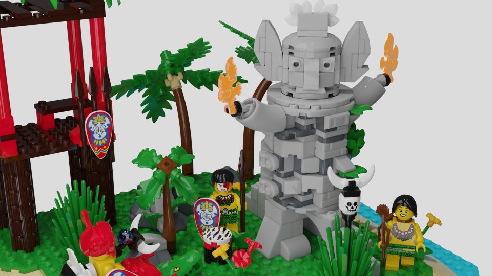 Enchanted Island Remake statue